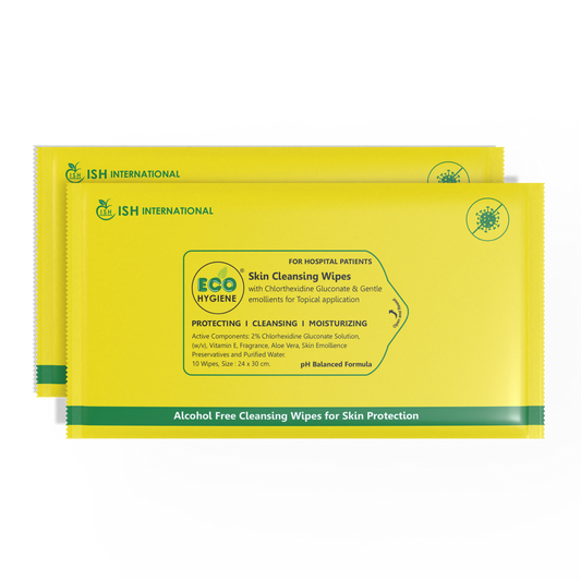 Eco Hygiene Wipes Large Pack of 2 (20 Wipes) | Vitamin E | Aloe Vera | Skin Cleansing Wipes | Hydrating, Refreshing, Soothing | Paraben & Alcohol-Free